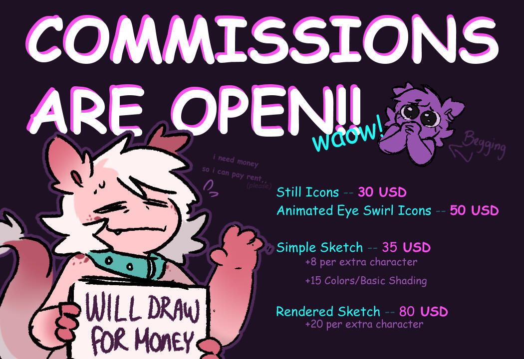 Commissions Are Open!! (waow)